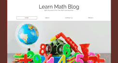 Desktop Screenshot of learnmathblog.com